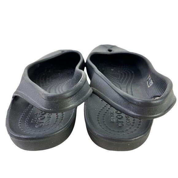 Crocs Olivia Womens Solid Black Slingback Flats Round Closed Toe Shoes sz 7 - Picture 11 of 16
